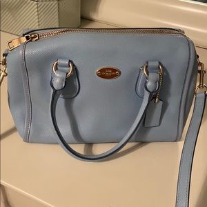 Baby blue Coach purse